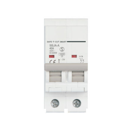 เซอร์กิตเบรกเกอร์ 40 แอมป์ 2 โพล 10KA เซฟ-ที-คัท สมาร์ท รุ่น US สีขาว_0